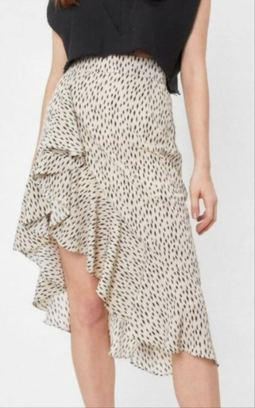 NASTY GAL Spot The Difference Abstract Midi Skirt Size 2